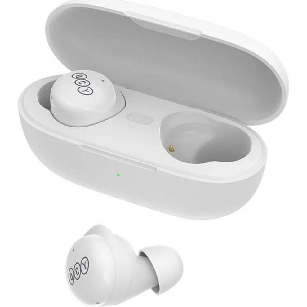 QCY T17 TWS Earphones (white) (ANC, 4.50 h, Kabellos), Kopfhörer, Weiss