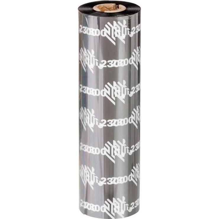 Thumbnail - Zebra, Beschriftungsband, RIBBON 2300 WAX 60MM BOX (6 cm, Schwarz)