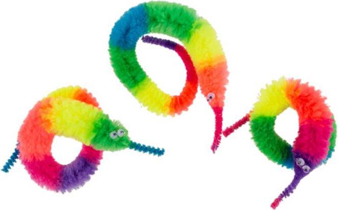 Actual product image Magni Magic rainbow worm 22cm
