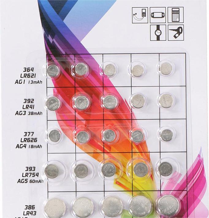 Grundig Power+++ (30 pcs, A76 / LR44 / AG13 / L1154 / LR1154 / 157, AG3 / SR41 / LR41 / SR736 / V384 / V392 / 384 / 392 / SG3 / SR41W, AG4 / LR66 / LR626 / LR626 / SR66 / SR626SW, LR43, LR621., LR754, 155 mAh)