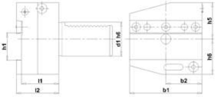 Produktbild Fortis Abstechhalter VDI rechts AR 50x32mm