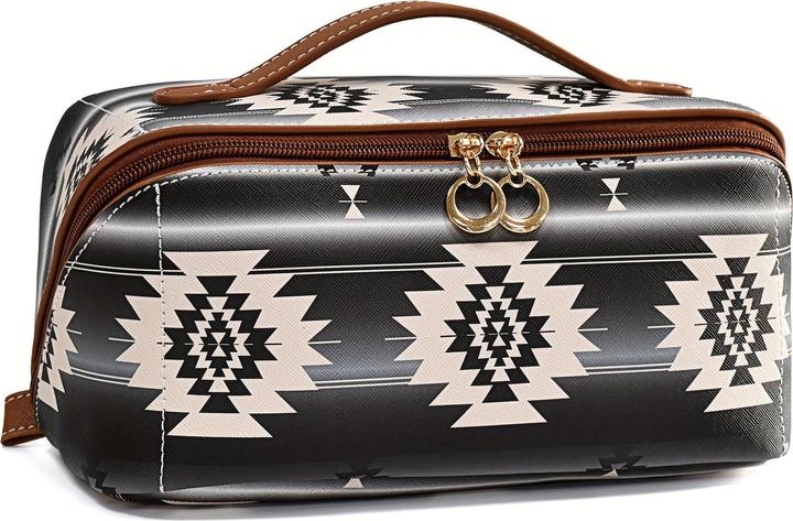 Produktbild Only-Bags.Store Ethnischer Stil Kosmetiktasche, tragbare Reisekosmetiktasche, Toilette Waschmaschine Veranstalter