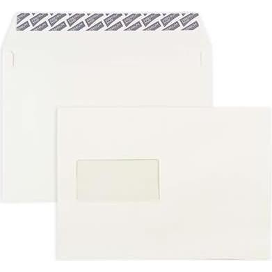Blanke, Briefumschlag, Briefumschläge C5 120g/qm haftklebend Fenster VE=500 Stück creme (162 x 229 mm, 500 x)