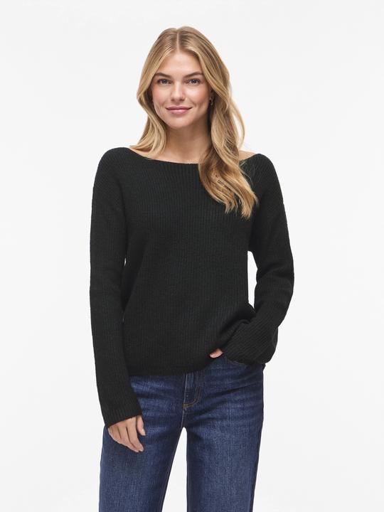 Produktbild Vila VIVERIETY U-Boot-Ausschnitt Strickpullover (L)