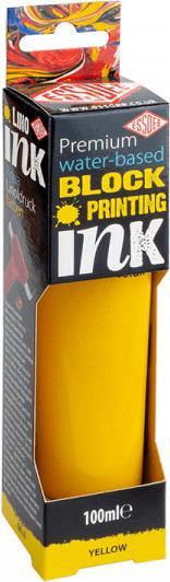 Actual product image Essdee Lino printing ink yellow 100ml (Specially developed water-based printing ink, 100 ml)