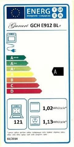Label énergétique Gurari GCH E 912 BL r
