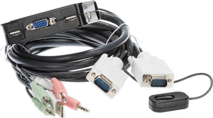 Image du produit LevelOne KVM-0223, commutateur KVM à 2 ports, VGA, audio, USB