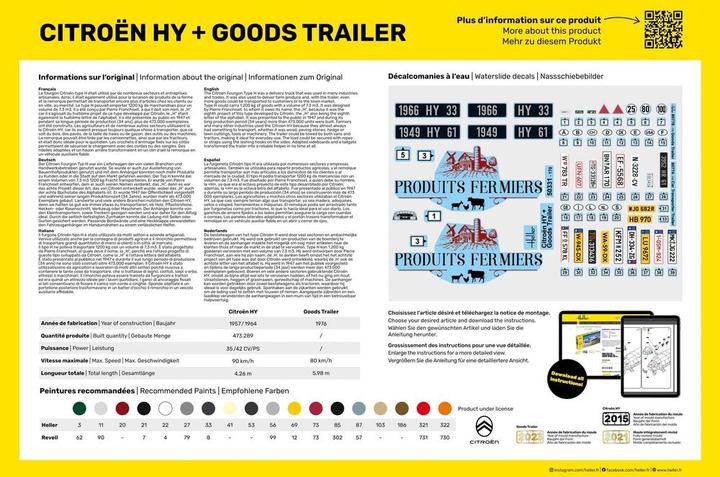 Actual product image Heller STARTER KIT Citroen HY + Goods Trailer
