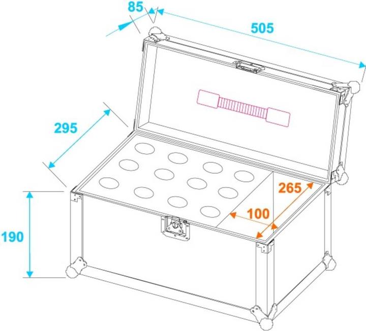 Image du produit Roadinger 30109895 Boîtier pour microphone (L x l x h) 325 x 510 x 310 mm (Accessoire)