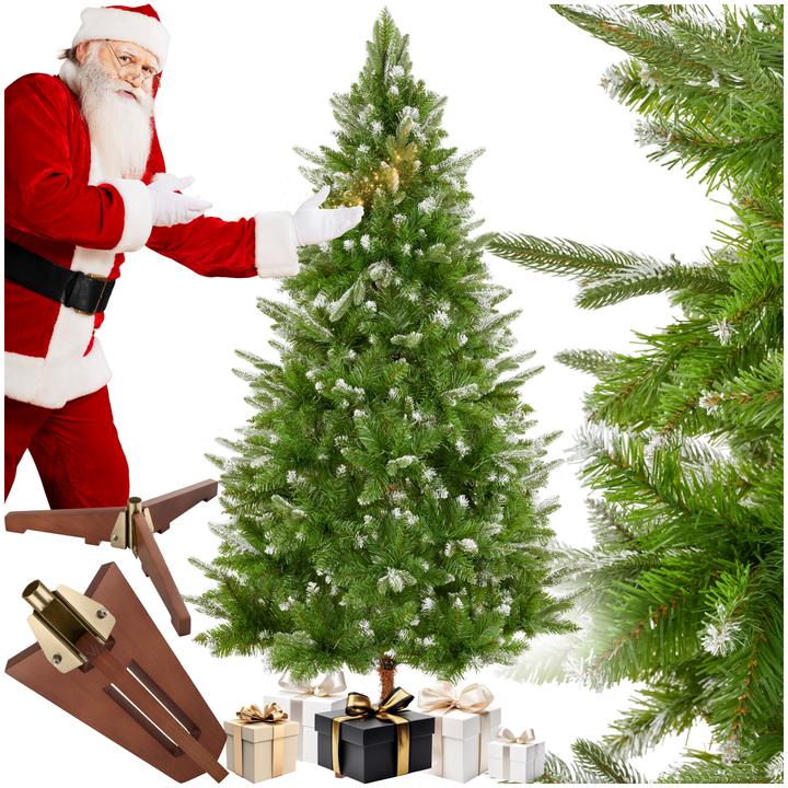 Actual product image tectake Künstlicher Weihnachtsbaum Blitzen, 180 cm, Spritzgussnadeln (180 cm)