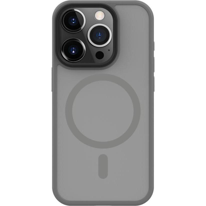 Connect Custodia ibrida iPhone 15 Pro con PC+TPU magnetico (Apple iPhone 15 Pro), Cover smartphone, Argento