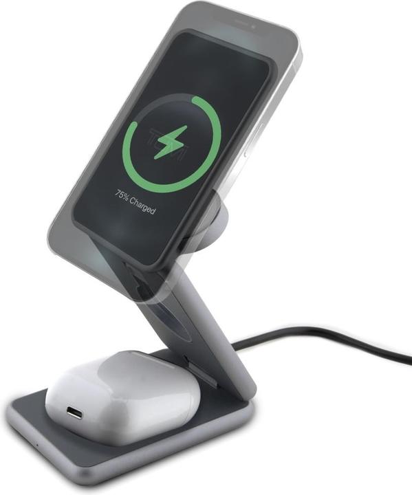Produktbild Tumi Inductive charger foldable 3-in-1 15W + case grey (15 W)