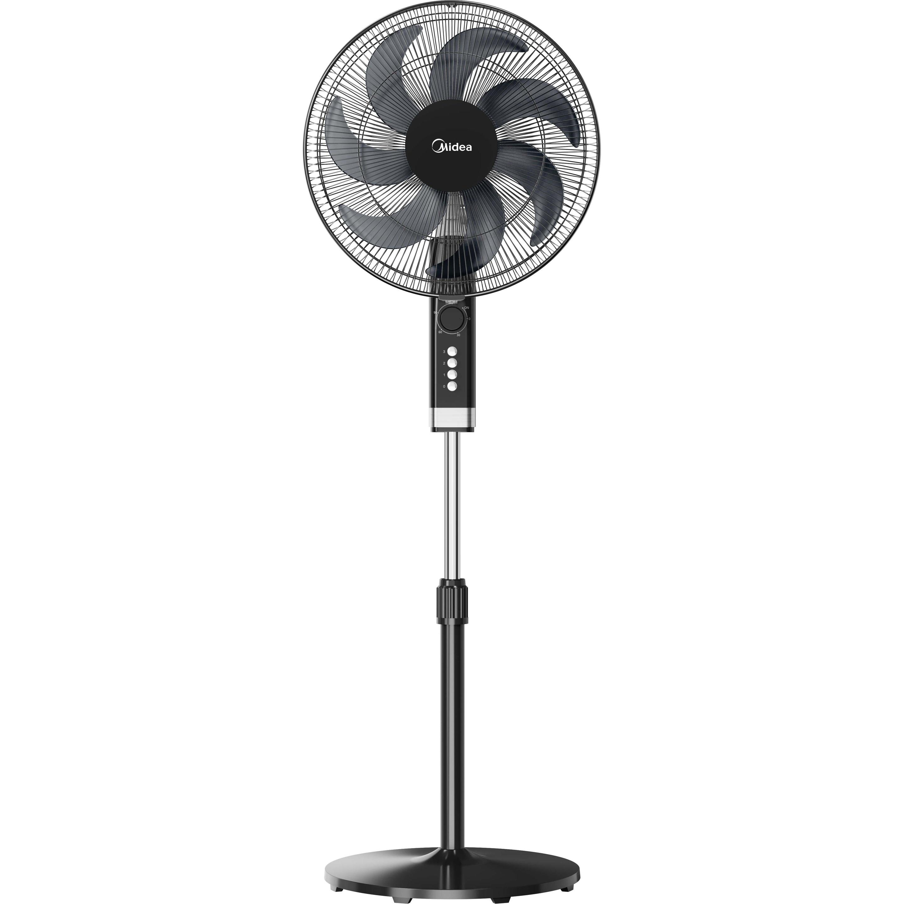 Midea MFS402M0BPK Ventilatore a piantana, diametro 40 cm, nero, Ventilatore, Nero