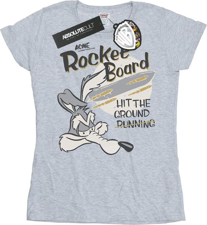 Immagine prodotto Looney Tunes Wile E Coyote Rocket Board Maglietta Donna (S)