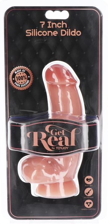 Productafbeelding ToyJoy Get Real - Siliconen Dildo 18 cm Met Huidballen