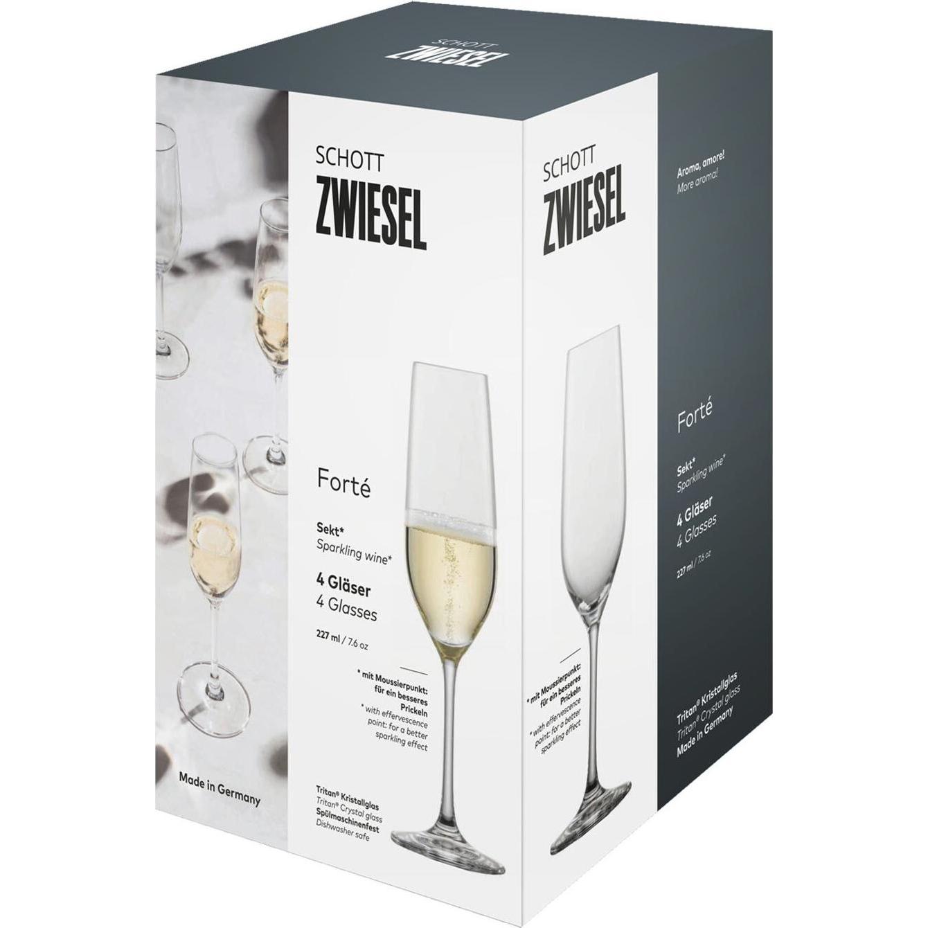 Thumbnail - Schott Zwiesel Sektglas Forté 7 4 Stück, Weingläser, Transparent