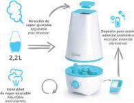 Image du produit Kiwi Humidificateur d'air à ultrasons 2.2l 8h