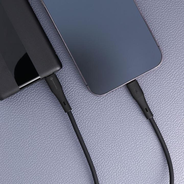 Productafbeelding Forcell Cable F-ENERGY C346 cable Type C to Lightning PD 3A 27W Silicone 1 m black (1 m, USB 2.0, 27 W)