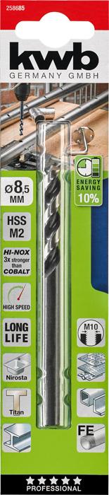 Actual product image kwb HI-NOX HSS Drill 8.5 mm (8.5 mm)