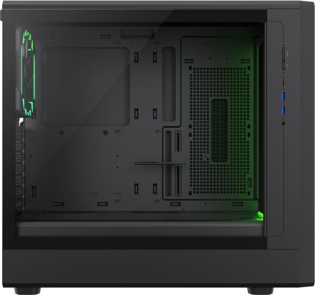 Actual product image GameMax Boitier Moyen Tour ATX Claw 460 avec panneau vitré (Noir) (ATX, ITX, mATX)