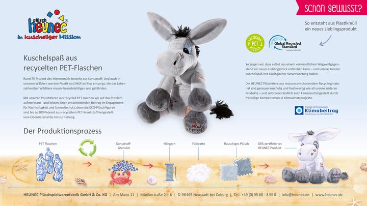 Actual product image Heunec BOTTLE 2 BUDDY Lamb lying (22 cm)