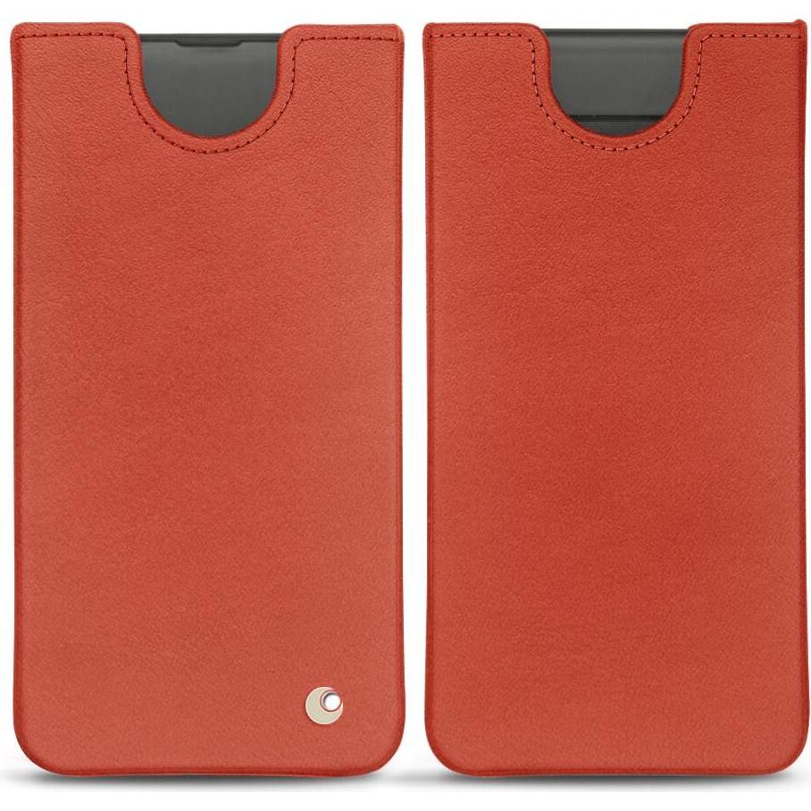 Noreve Lederschutzhülle (Samsung Galaxy S10+), Smartphone Hülle, Orange