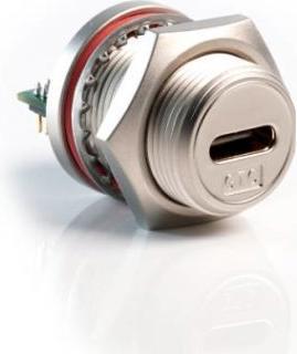 Actual product image RS PRO USB C connector 3.1 C socket, panel mount