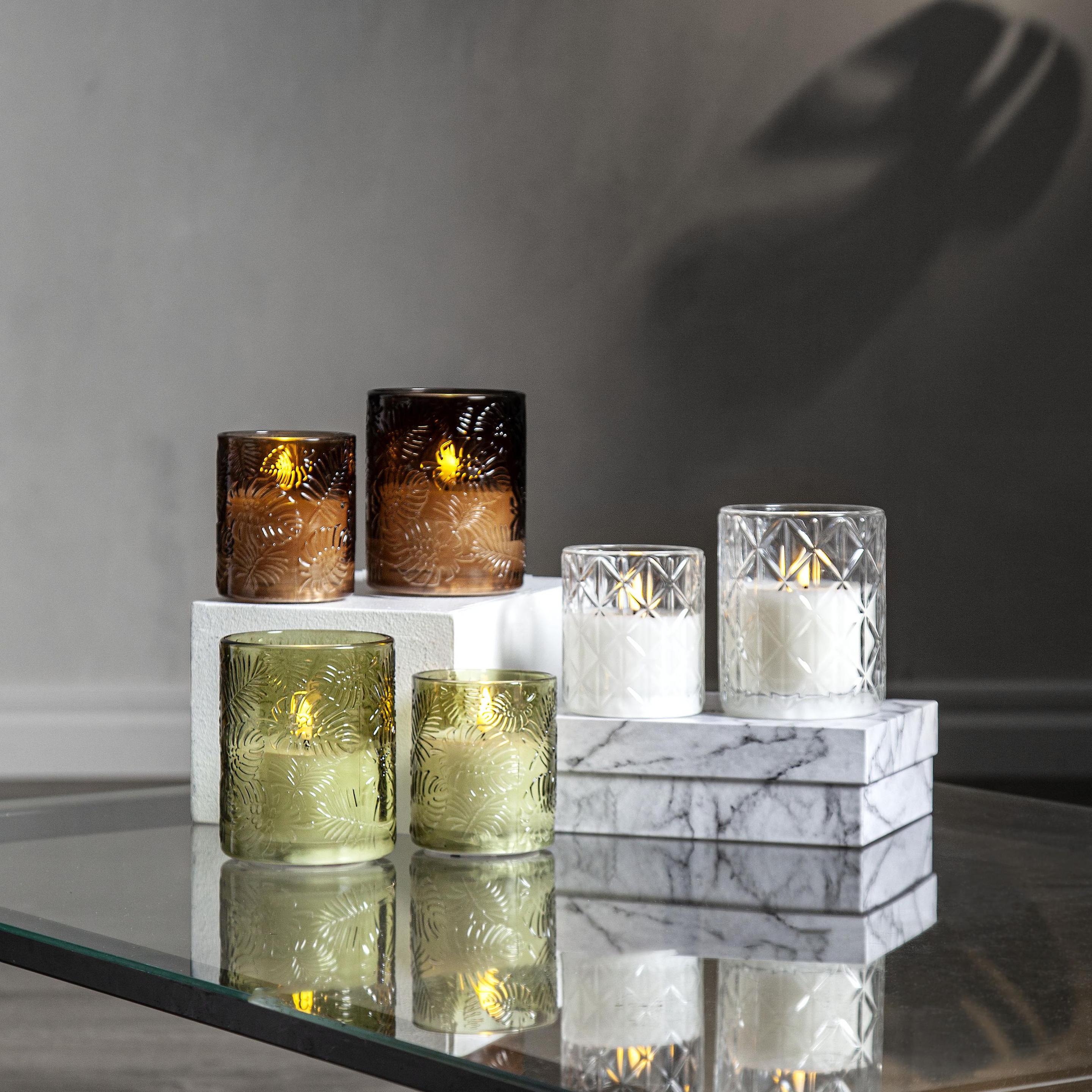 Thumbnail - Star Trading, LED Kerzen, LED Pillar Kerze Flamme Leaf (1 x)