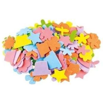 Brewis, Sticker, Schaumstoffaufkleber Blumen und Figuren 120 Stk