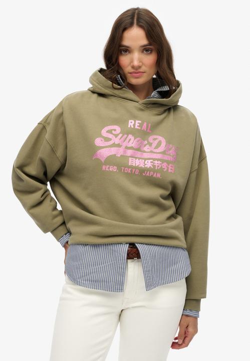 Actual product image Superdry Vl Rhinestone Relaxed Hood (10XL)