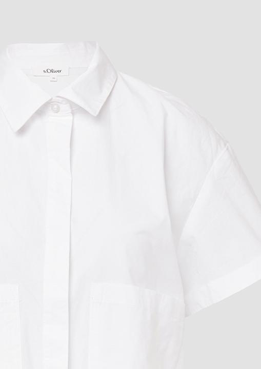 Produktbild S.Oliver Bluse Verkürzte Hemdbluse im Relaxed Fit mit aufgesetzten Taschen (44)
