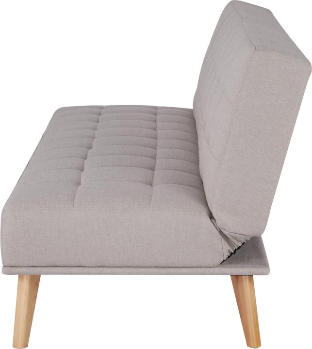 Produktbild En.Casa Schlafsofa Pukkila 180x86x81 cm Textil Hellgrau (3-Sitzer)