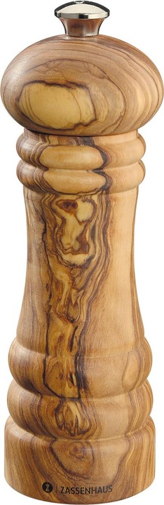 Actual product image Zassenhaus Salt Mill BERLIN Olive Wood, 18 cm (Salt)
