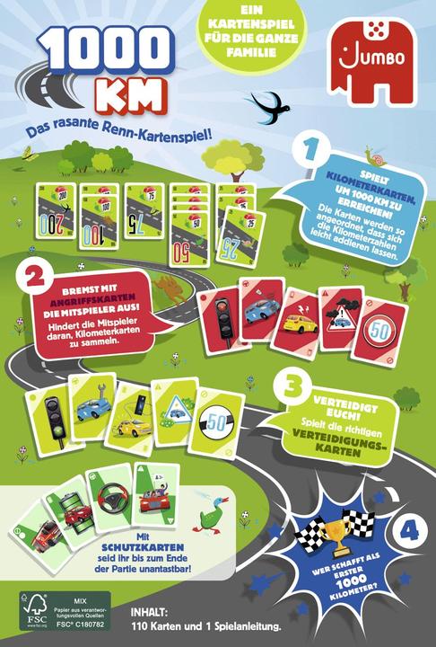 Produktbild Jumbo 1000 KM Kartenspiel (Deutsch)