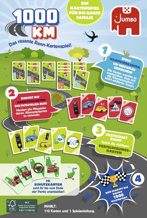 Produktbild Jumbo 1000 KM Kartenspiel (Deutsch)