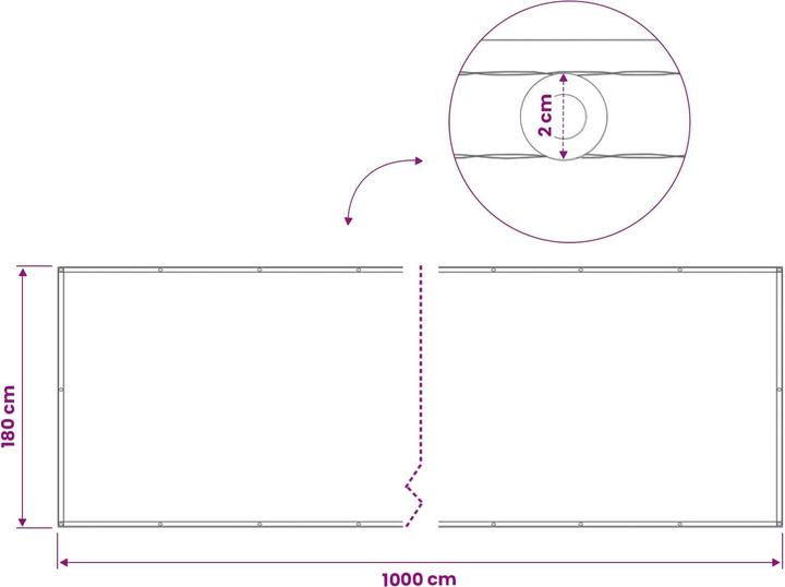 Produktbild vidaXL Balkonsichtschutz