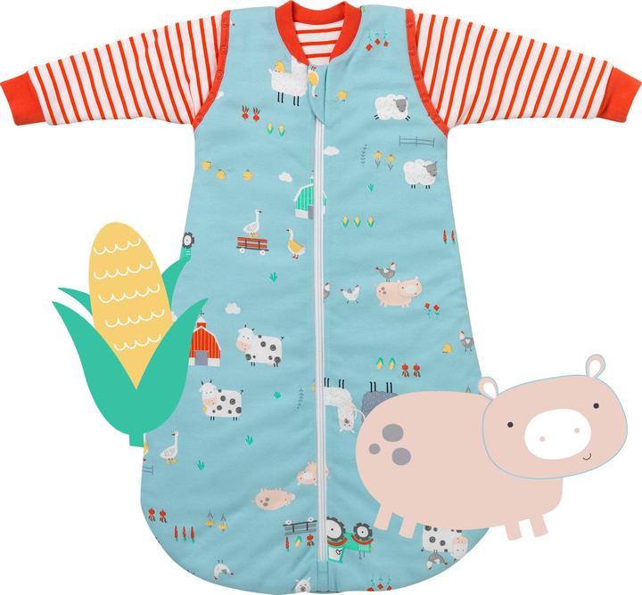 Schlummersack Gigoteuse bébé - 100% bio - toutes saisons - 2.5 TOG (56 cm, 2.5 TOG, Toute l'année)