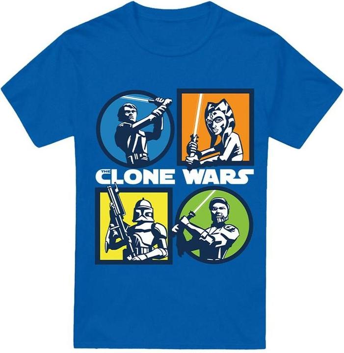 Actual product image Star Wars Mens Clone Wars Grid T-Shirt (XL)