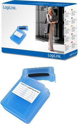 Produktbild LogiLink HDD-Box fr 2 x 2,5" Festplatten, blau