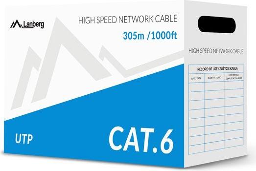 Produktbild Lanberg Netzwerkkabel (U/UTP, CAT6, 305 m)