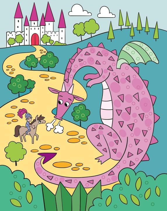 Produktbild Mein Diamant-Stickerheft – Drachen