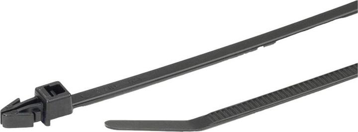 Produktbild HellermannTyton 126-00329 T30RSF-PA66HS-BK (500) Kabelbinder 158mm 3.60mm Schwarz 500St. (Kunststoffkabelbinder, 158 mm, 500 Stk.)