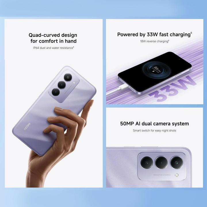 Produktbild Xiaomi Redmi 15 4G (256 GB, Titan Gray, 6.90", Hybrid Dual SIM, 4G)