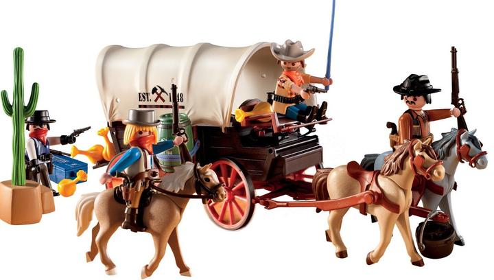 Produktbild Playmobil Planwagen mit Überfall (5248)