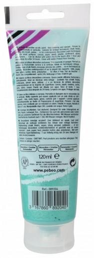 Produktbild Pebeo Decocrème Perlmutt Acrylfarben (Perlmutt Smaragd, 120 ml)
