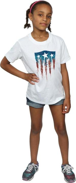 Produktbild Captain America Flag Shield TShirt Mädchen (116)