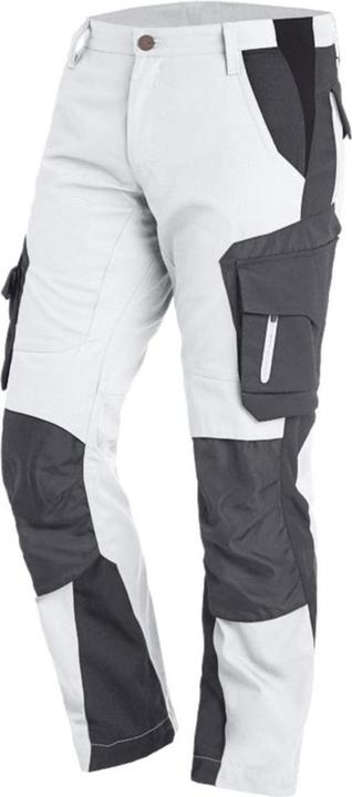 FHB Work trousers FLORIAN size 52 white/anthracite (52, 52)