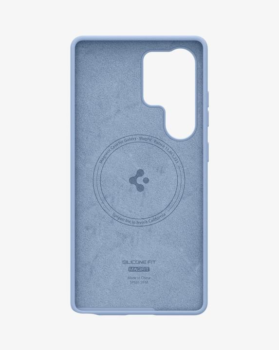 Actual product image Spigen Silicone Fit Mag Case for Samsung Galaxy S25 Ultra - Blue (Samsung Galaxy S25 Ultra)