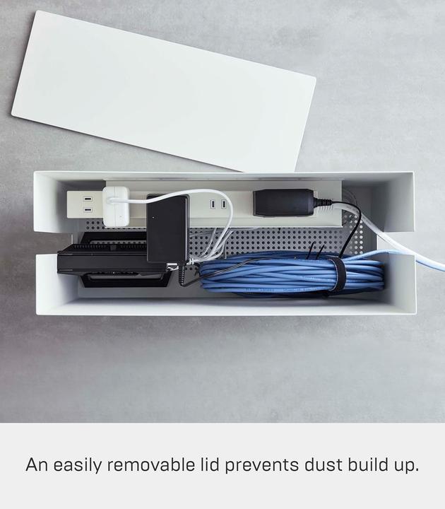 Actual product image Yamazaki Cable box with castors TOWER