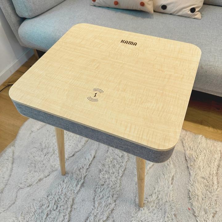 Actual product image Kama Coffee & bedside table with speaker and wireless charging (40 x 45 x 60 cm)